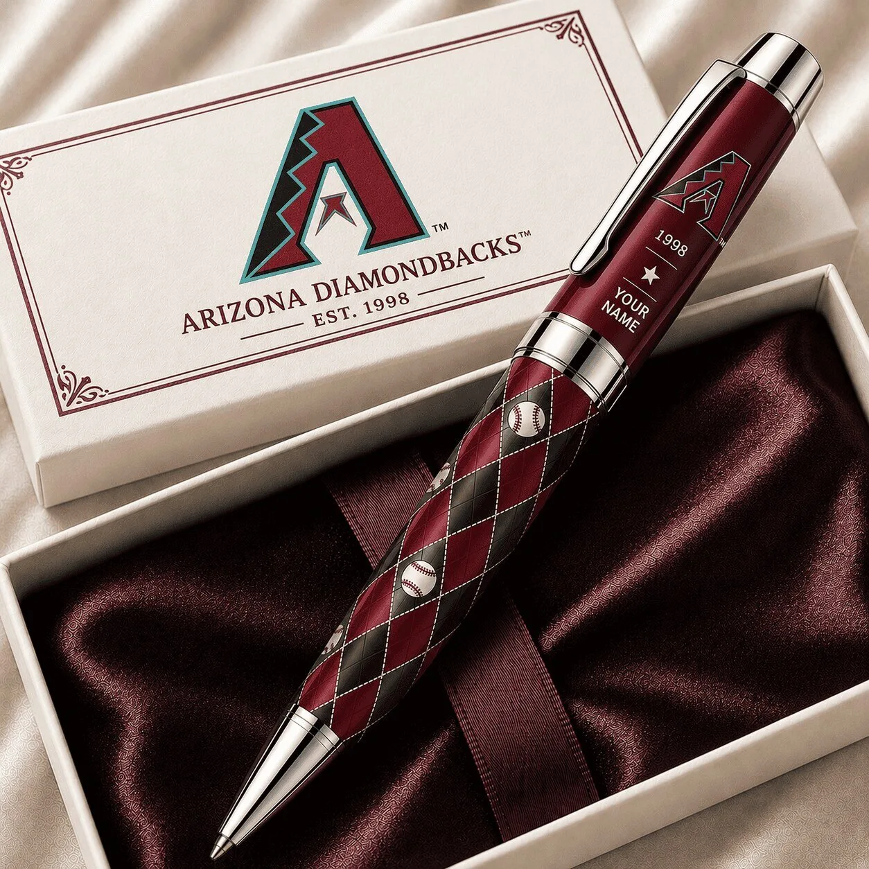 Arizona Diamondbacks Baseball Team Personalized Vintage Ballpoint Pen Gift