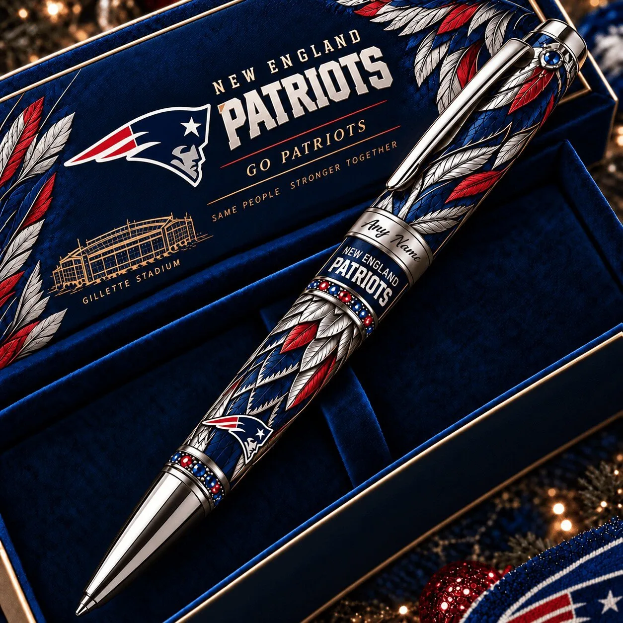 New England Patriots NFL Custom Name Ballpoint Pen for Football Fans