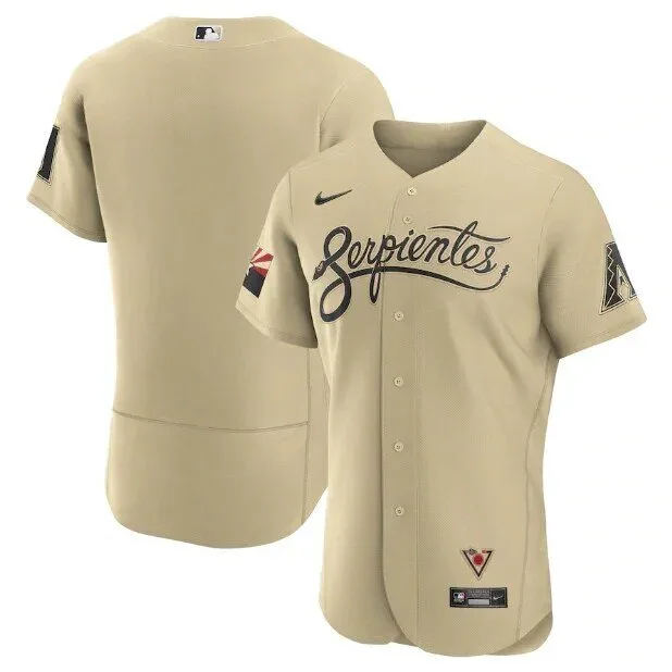Arizona Diamondbacks Serpientes City Connect Gold Baseball Jersey