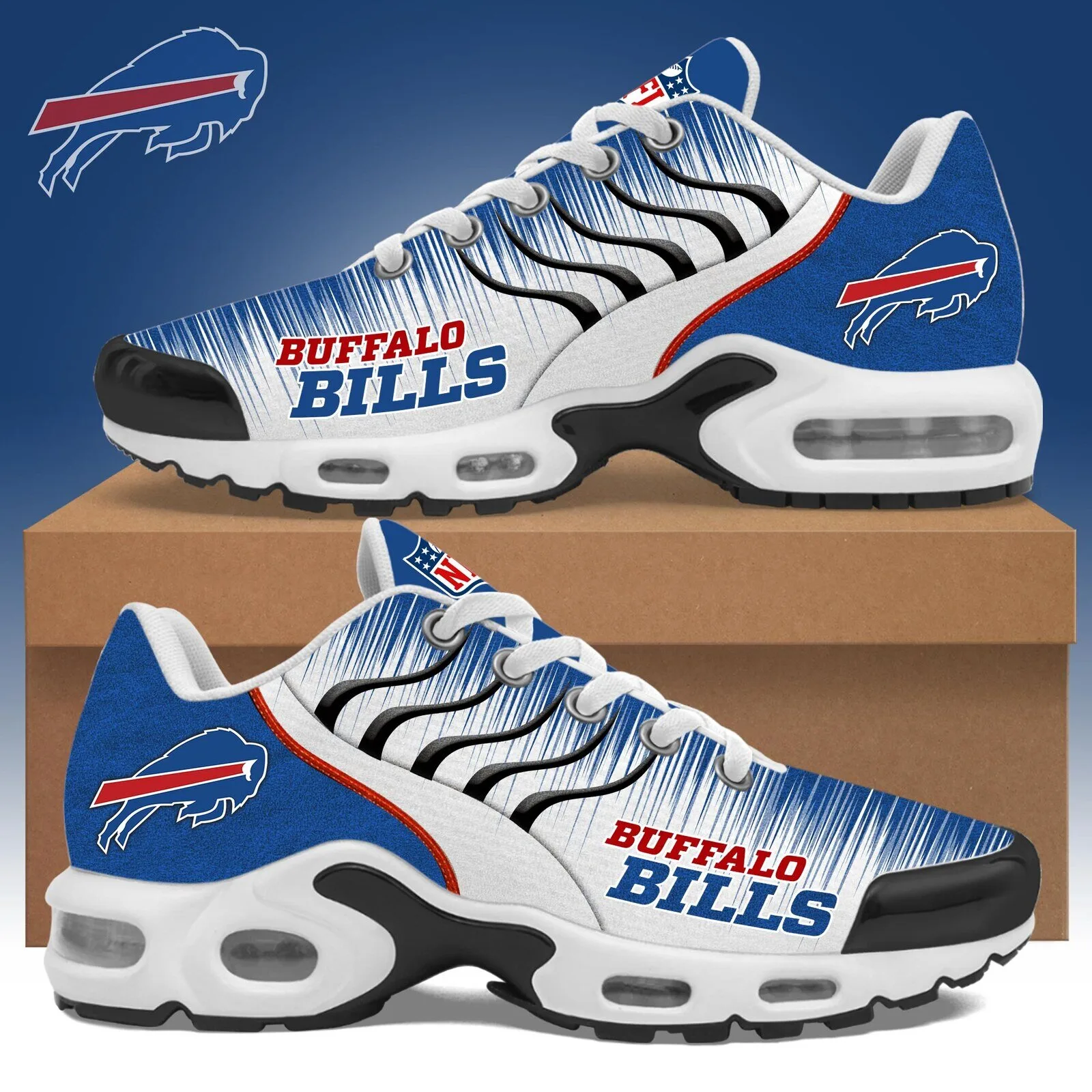 Buffalo Bills NFL Team Logo Custom Air Cushion Sports Shoes