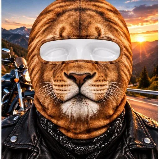 Tiger Motorcycle Balaclava Face Mask for Bikers and Riders