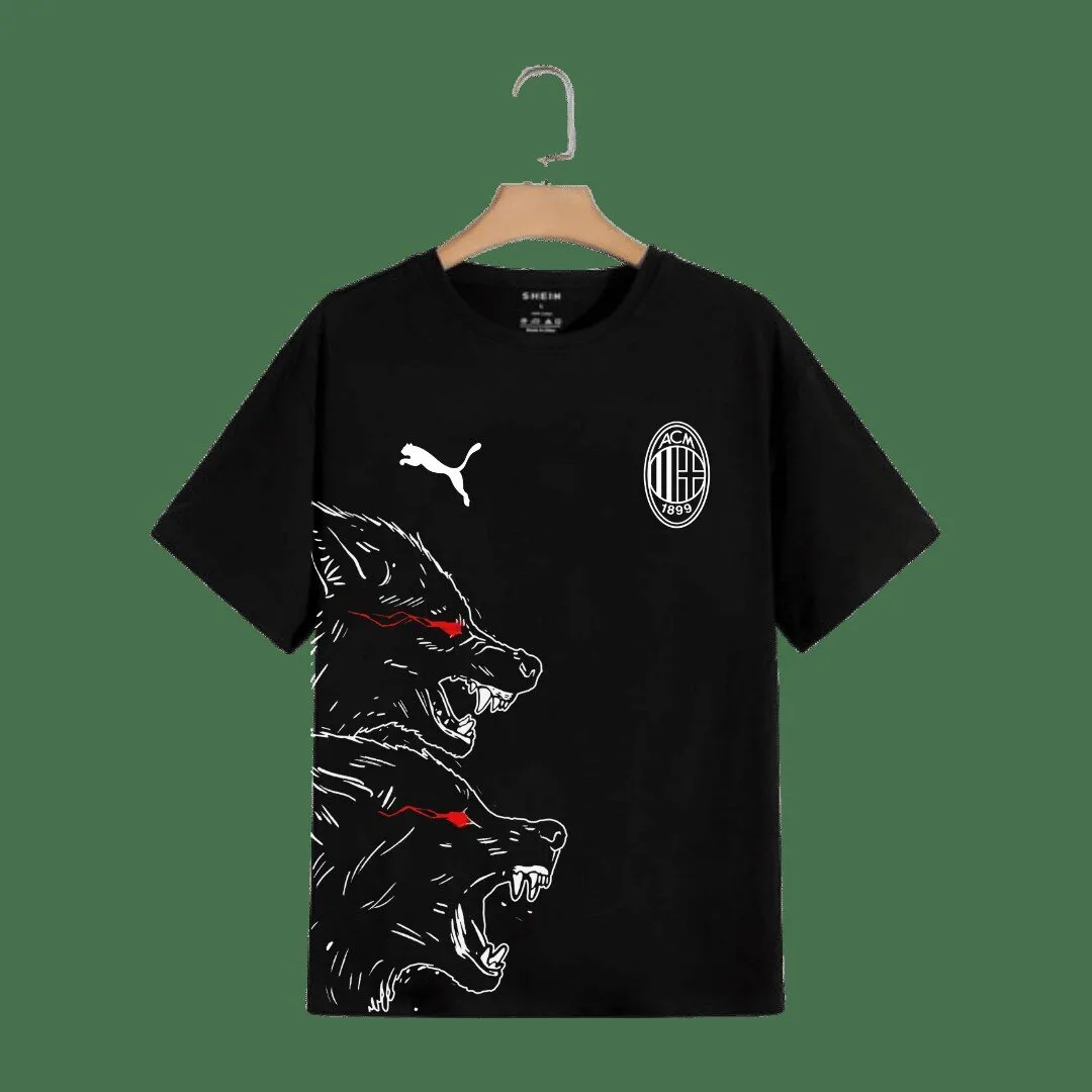 AC Milan Wolf Pack Graphic Print T-Shirt