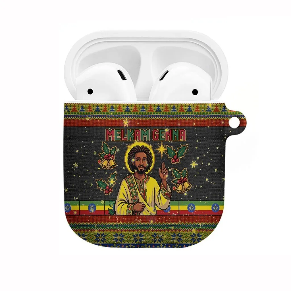 Ethiopian Melkam Genna Jesus Christ Christmas AirPods Case