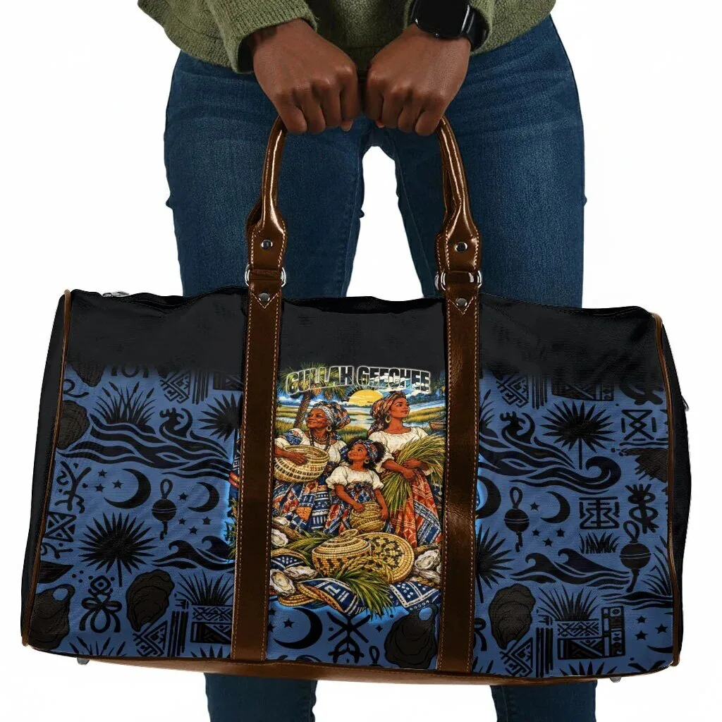 Gullah Geechee African American Sweetgrass Basket Coastal Travel Bag