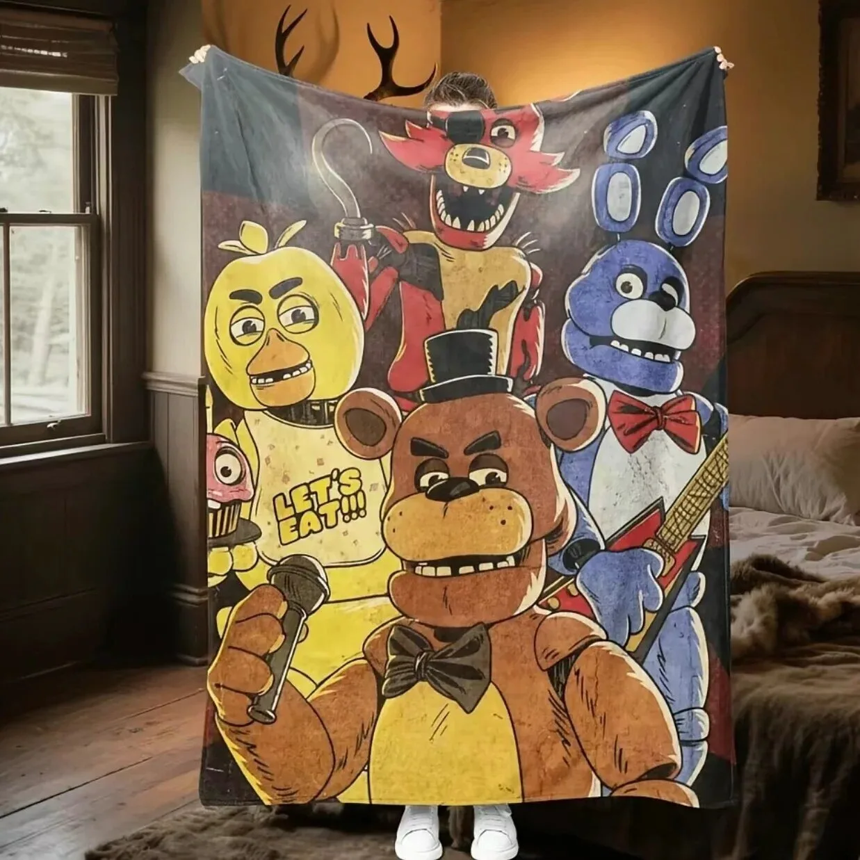 Five Nights at Freddy's Characters Horror Video Game Fleece Blanket