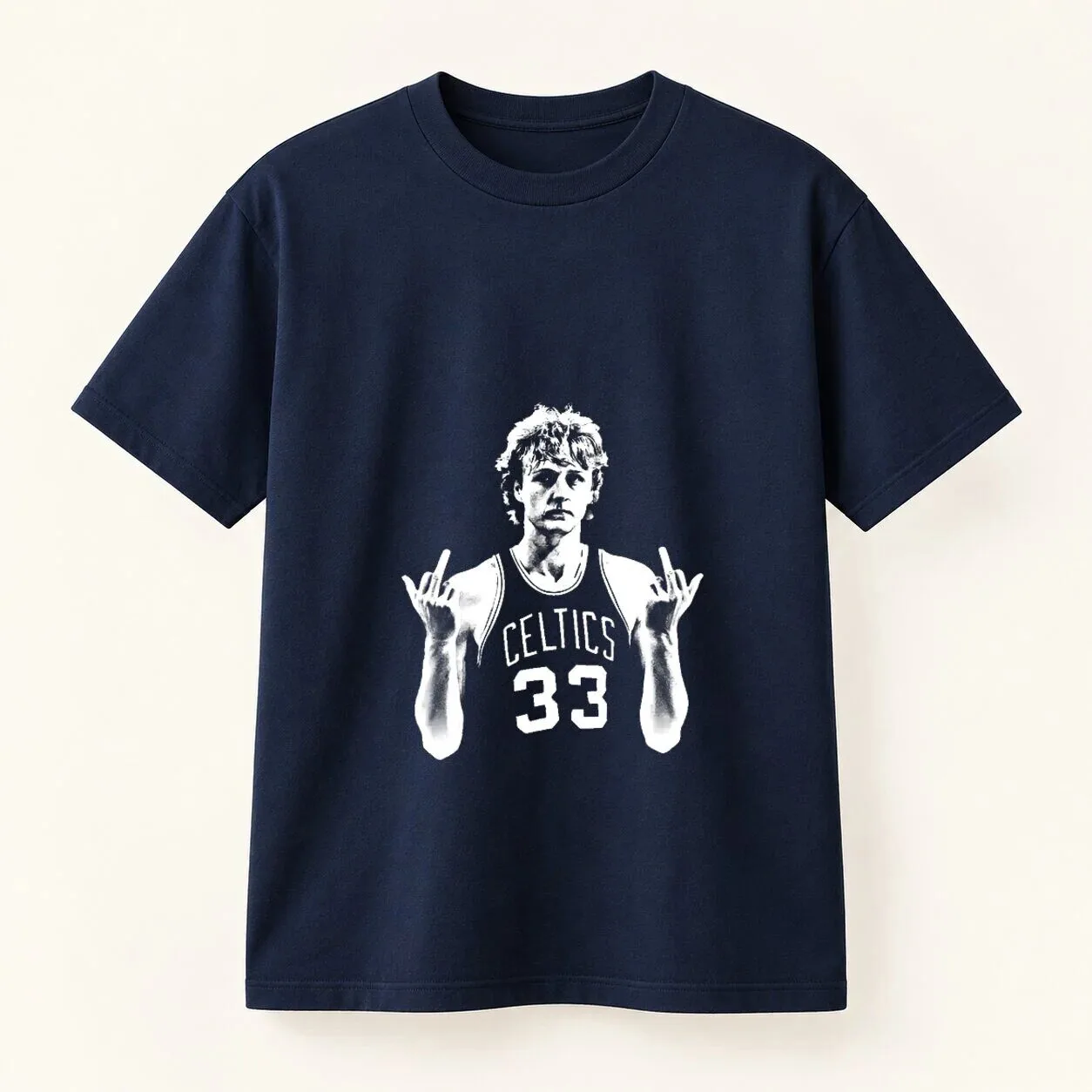 Larry Bird Boston Celtics Vintage Basketball Graphic T-Shirt 16 Larry Bird Boston Celtics Vintage Basketball Graphic T-Shirt
