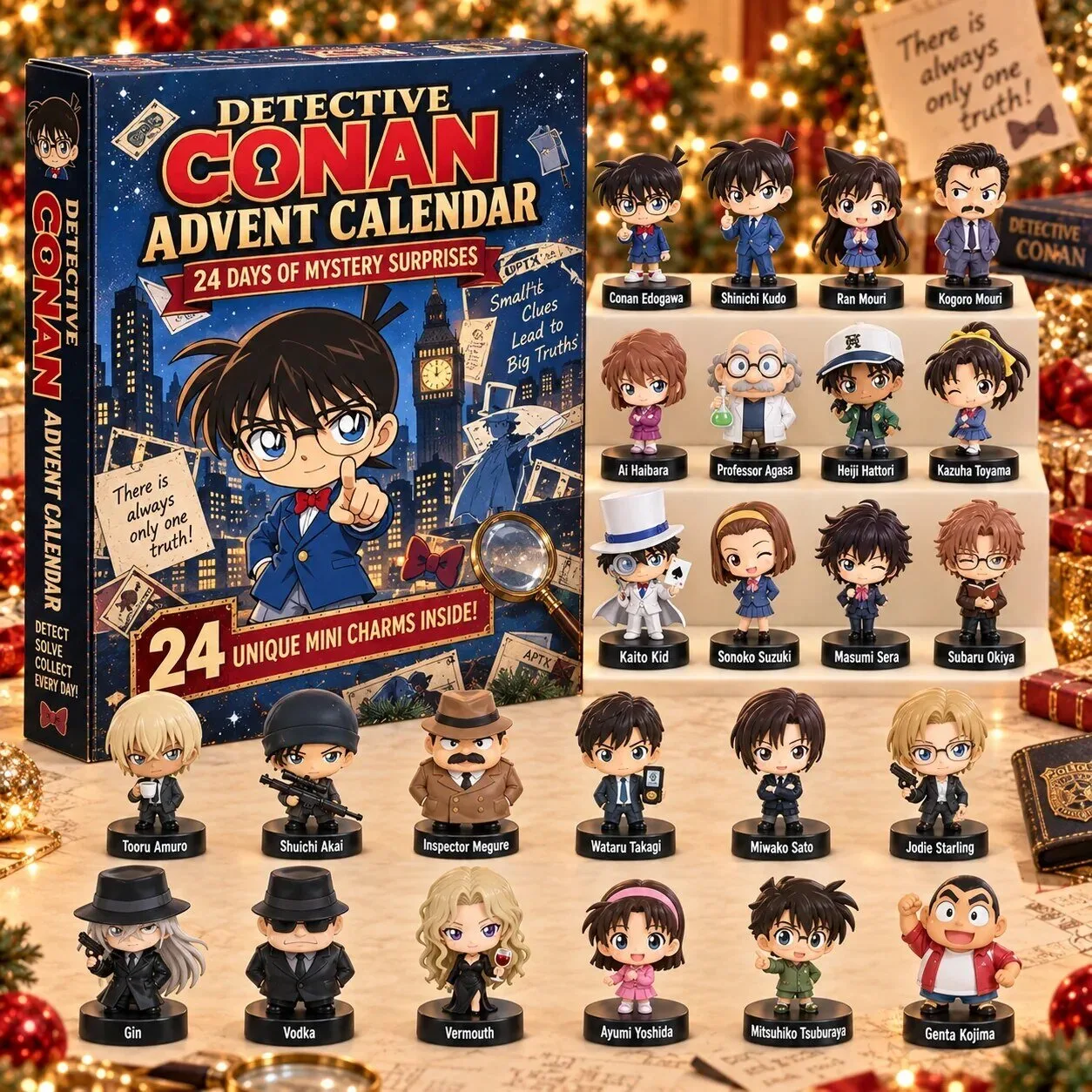 Detective Conan Anime Mystery Surprise Advent Calendar Blind Box 2D