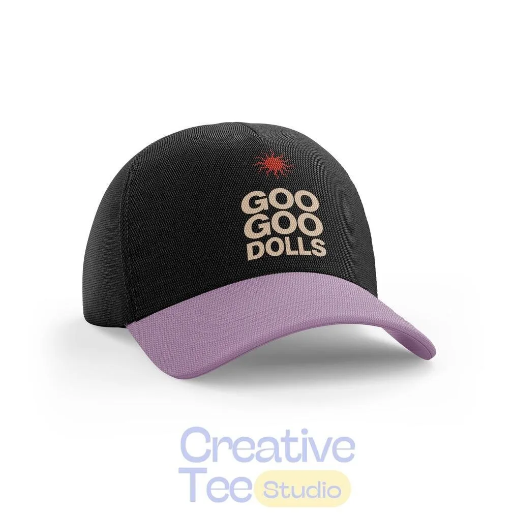 Goo Goo Dolls Band Logo Black and Purple Baseball Cap Hat