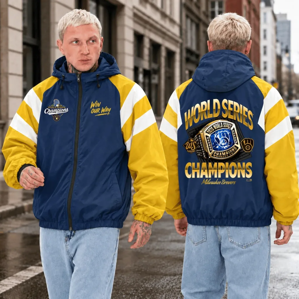 2026 World Series Champion Baseball Jacket for Milwaukee Brewers Fans 2026 World Series Champion Baseball Jacket for Milwaukee Brewers Fans