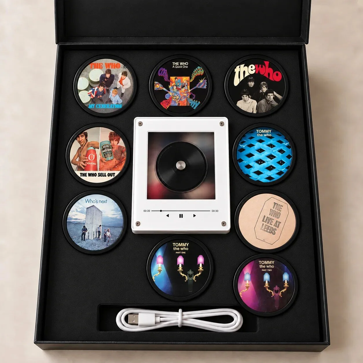 The Who Magnetic Album Cover Tags Set Music Player Display Box